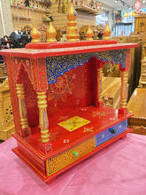 Load image into Gallery viewer, Hand-Painted Wooden Mandir - A109