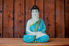 Load image into Gallery viewer, Buddha buddh buddha sitting medium Showpiece Home decore OrangeBlueBlue