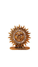 Load image into Gallery viewer, Hindu Religious Surya Dev Idol Stand for Home Decor/car Grey