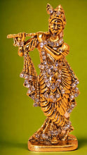 Load image into Gallery viewer, Lord Krishna,Bal gopal Statue,Home,Temple,Office decore(3cm x1.5cm x0.5cm)Gold