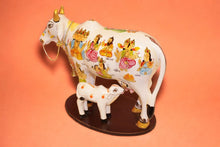 Load image into Gallery viewer, Cow with Calf Vastu,Positive Energy for Home offers Wealth,Prosperity White