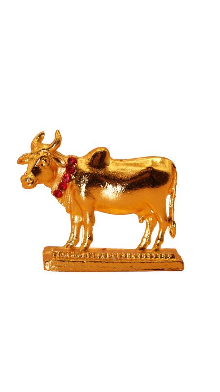 Cow with Positive Energy for Home offers Wealth(1cm x 1.5cm x 0.5cm) Gold