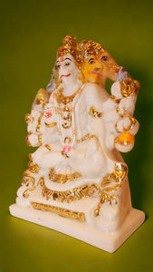 Lord Panchmukhi Hanuman Idol Bajrang Bali Murti (9cm x 5.5cm x 3.5cm) White