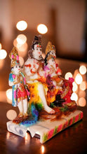 Load image into Gallery viewer, Shiv Parivar Shankar Parvati Ganesha Family Idol ( 0.5cm x 5.5cm x 3cm) Mixcolor