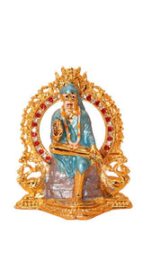 Sai Baba Statue Divine for Your Home/car Decor Gold