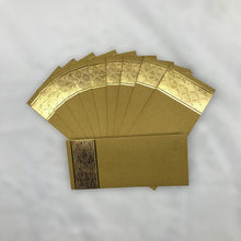 Load image into Gallery viewer, Envelopes Envelope Money holder Diwali Wedding Gift Card Pack of 10 Gold