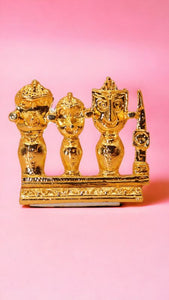 Jagannath ganapati Bhagwan Ganesha Statue Home Decor(1.5cm x 1.8cm x 0.5cm) Gold