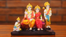 Load image into Gallery viewer, Lord Ram Darbar statue for Home/Office decoration (9cm x 11cm x 5cm) Mixcolor