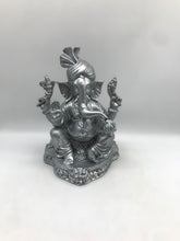 Load image into Gallery viewer, Ganesh Ganesha Ganpati Ganapati Hindu God Hindu God Ganesh fiber idol Silver