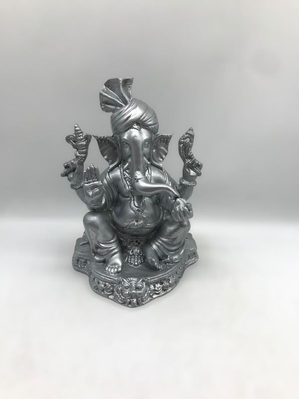 Ganesh Ganesha Ganpati Ganapati Hindu God Hindu God Ganesh fiber idol Silver