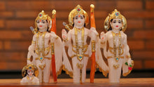 Load image into Gallery viewer, Lord Ram Darbar statue for Home/Office decoration (12cm x 13cm x 2.5cm) White