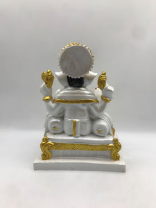 Ganesh Ganesha Ganpati Ganapati Hindu God Hindu God Ganesh fiber idol White