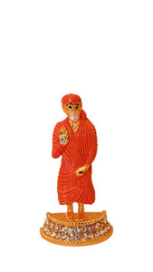 Sai Baba Statue Divine for Your Home/car Decor Gold