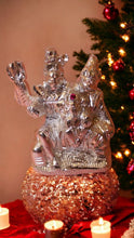 Load image into Gallery viewer, Silver Shiv Parivar Shankar Parvati Ganesha Family Idol (3.5cm x2.9cm x1.5cm)