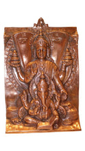 Load image into Gallery viewer, LAXMI GANESH WALL HANGING &amp; TABLE SHOWPIECE FIGURINE STATUE FOR DECOR Copper