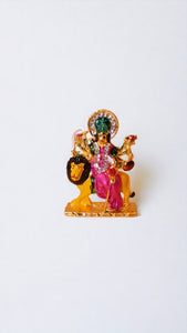 Goddess Ambaji Maa Durga Sitting Idol Statue Gold