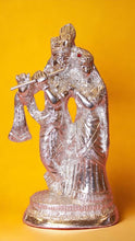 Load image into Gallery viewer, Radha Krishna Idol Showpiece Murti Gifts Home Decor( 8.5cm x 4.5cm x 2cm) Silver