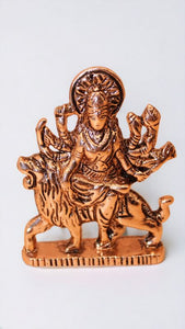 Goddess Ambaji Maa Durga Sitting Idol Statue Gold