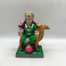 Load image into Gallery viewer, Ambe maa,Ambaji, Durga ma, Bengali Durga ma statue,idol,murti,mud idol Green