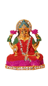 Laxmi Hindu God Hindu God laxmi fiber idol ( 2cm x 1.6cm x 0.8cm) Gold