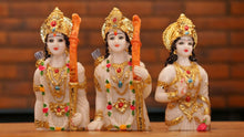 Load image into Gallery viewer, Lord Ram Darbar statue for Home/Office decoration (12cm x 9.5cm x 6cm) White