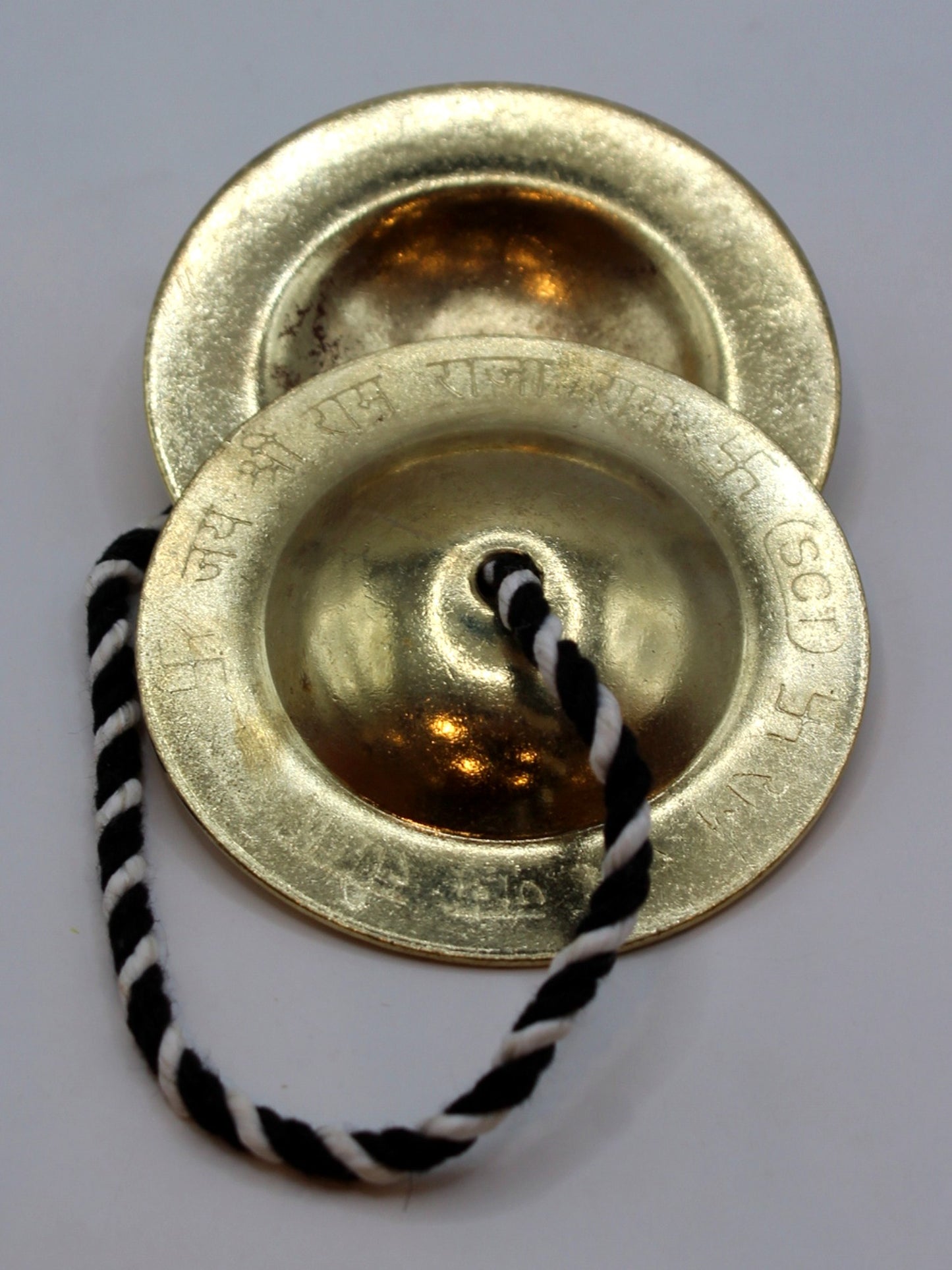 Brass Manjeera Hand Cymbals 3 inch – Corded Pair