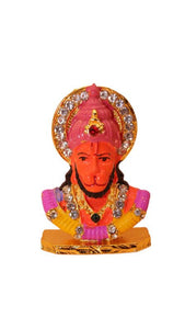 Lord Bahubali Hanuman Idol for home,car decore (2cm x 1.3cm x 0.5cm) Orange