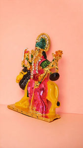 Goddess Ambaji Maa Durga Sitting Idol Statue Gold