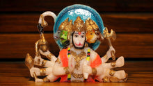 Load image into Gallery viewer, Lord Panchmukhi Hanuman Idol Bajrang Bali Murti (6cm x 4cm x 3cm) White