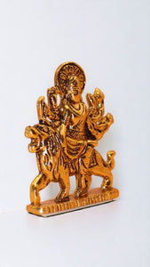 Goddess Ambaji Maa Durga Sitting Idol Statue Gold