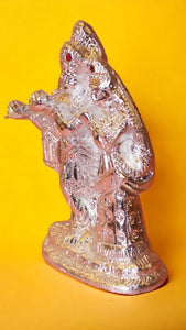 Radha Krishna Idol Showpiece Murti Gifts Home Decor( 6cm x 3.5cm x 2cm) Silver