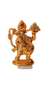 Lord Bahubali Hanuman Idol for home,car decore (1.5cm x 1cm x 0.3cm) Gold