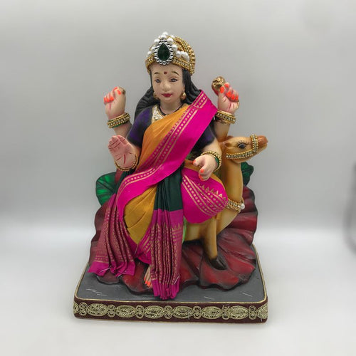 Ambe maa,Ambaji, Durga ma, Bengali Durga ma statue,idol,murti,mud idol Yellow