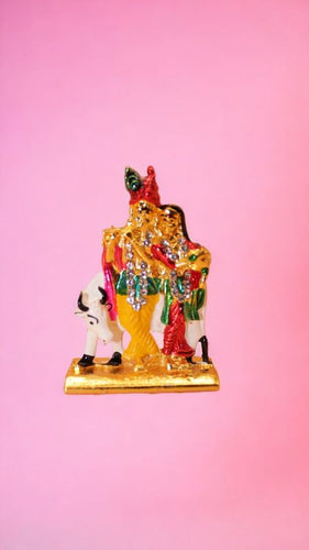 Radha Krishna Idol Showpiece Murti Gifts Home Decor(2cm x1.5cm x0.5cm)Mixcolor