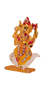 Ganesh Bhagwan Ganesha Statue Ganpati for Home Decor(2cm x 1.3cm x 0.5cm) Gold