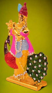 Lord Krishna,Bal gopal Statue,Temple,Office decore(3.5cm x2.8cm x0.8cm)Mixcolor