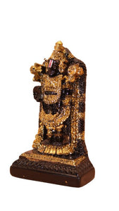 God Tirupati Balaji,Sri Venkateswara Idol for puja(3cm x 2cm x 0.8cm) Black