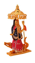 Load image into Gallery viewer, Hindu God Khodiyar Statue Idol For Home Temple Decor Gold