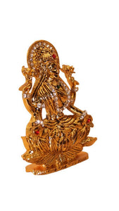 Laxmi Hindu God Hindu God laxmi fiber idol Gold