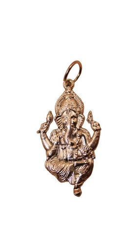 Religious Hindu Idol God Ganesh Pendant Necklace Chain For Men And Women Silver