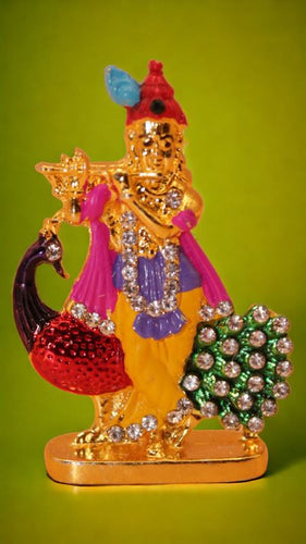 Lord Krishna,Bal gopal Statue,Temple,Office decore(2cm x1.5cm x0.5cm)Mixcolor
