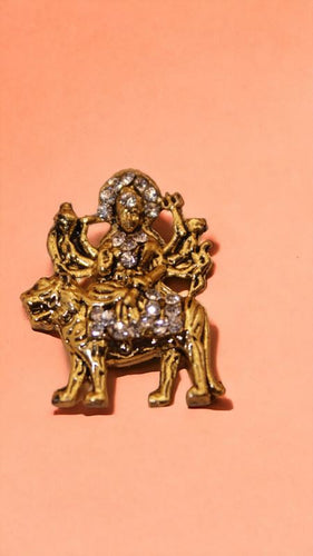 Religious Hindu Idol God ambaji Pendant Necklace Chain For Men And Women Gold