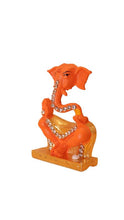 Load image into Gallery viewer, Ganesh Bhagwan Ganesha Statue Ganpati for Home Decor(2.3cm x 1.5cm x 0.5cm) Orange