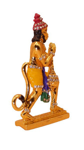 Lord Bahubali Hanuman Idol Bajrang Bali Murti (9cm x 2cm x 0.5cm) Red