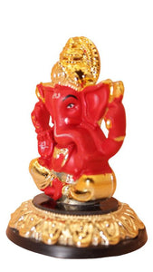 Ganesh Bhagwan Ganesha Statue Ganpati for Home Decor Red