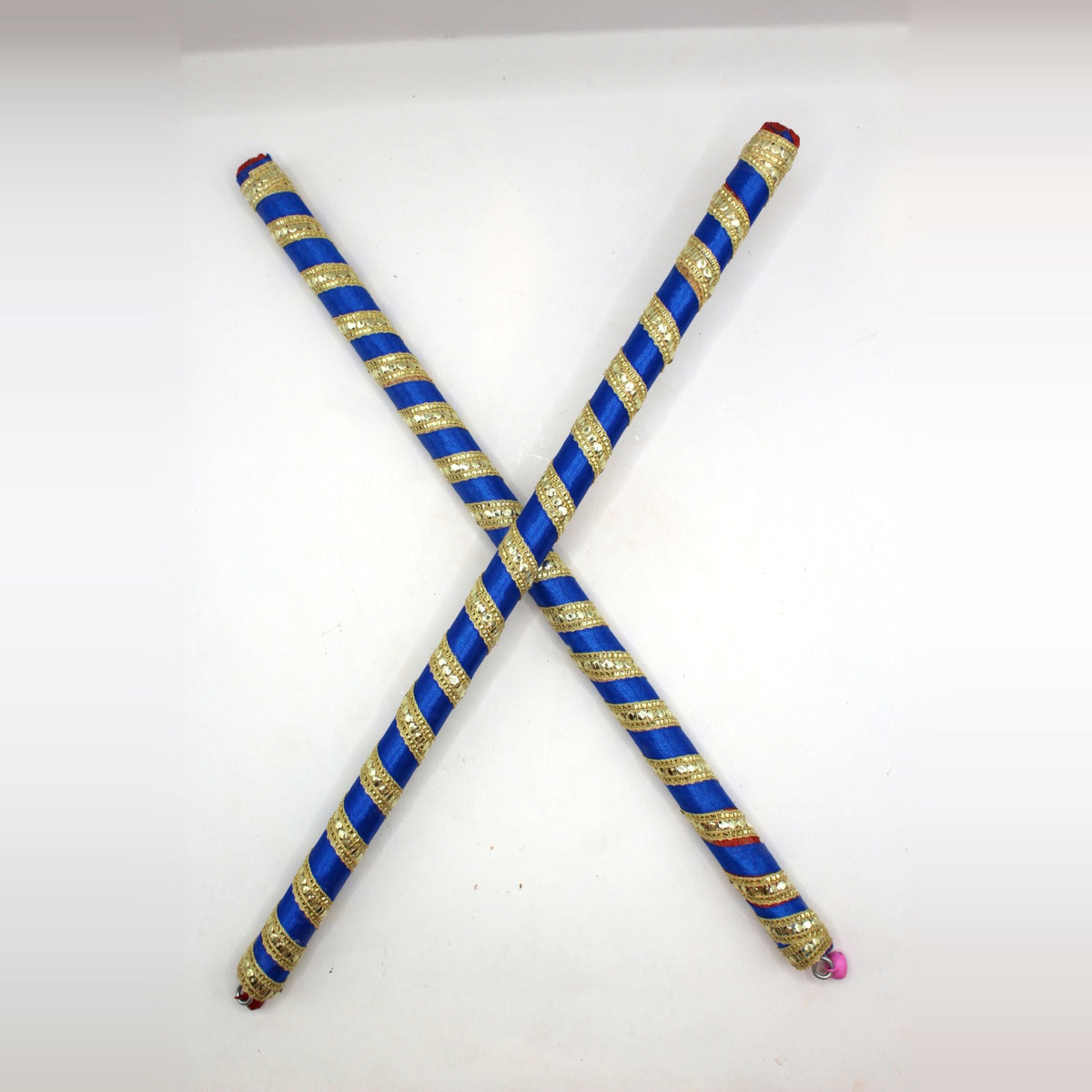 Dandiya Sticks – Colourful Ribbon, Pair, 15 inch