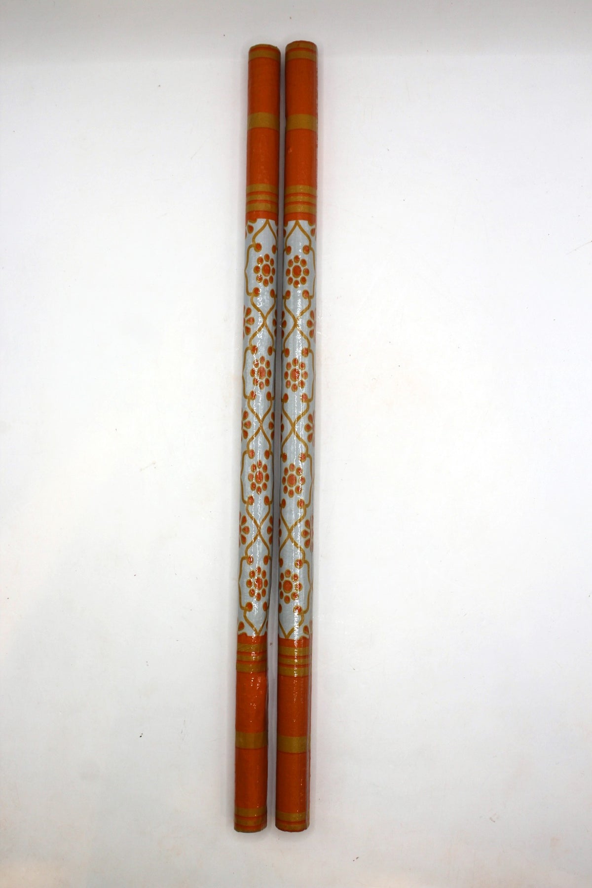Dandiya Sticks – Floral Printed, Pair, 15 inch