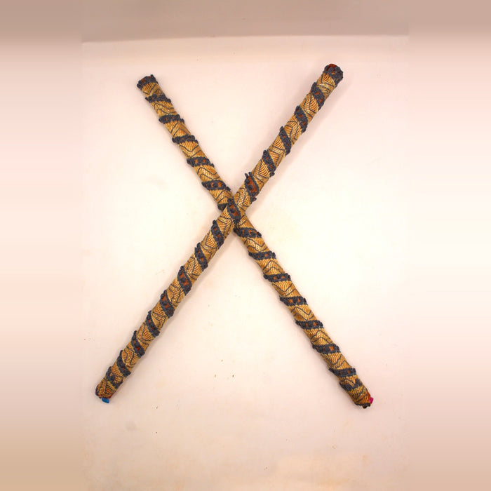 Dandiya Sticks – Ribbon Style Multicolour, Pair, 15 inch