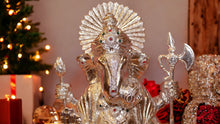 Load image into Gallery viewer, Ganesh Bhagwan Ganesha Statue Ganpati for Home Decor(9.5cm x 6cm x 4.5cm) Silver