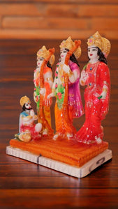 Lord Ram Darbar statue for Home/Office decoration( 10cm x7.5cm x4.5cm) Mixcolor